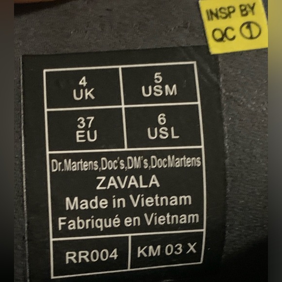 DR.MARTENS WOMENS ZAVALA COMBAT BOOT Black Patent - Picture 15 of 16